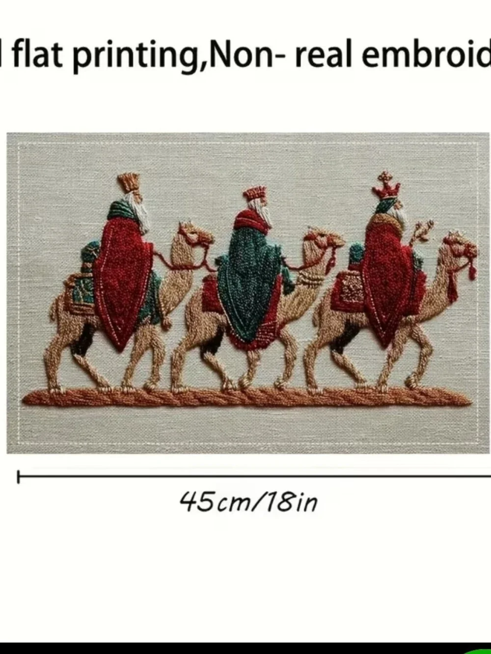 4 Piece 3 Wise Men Dinner Place Mats. 12X18